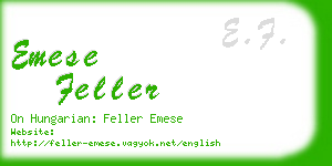 emese feller business card